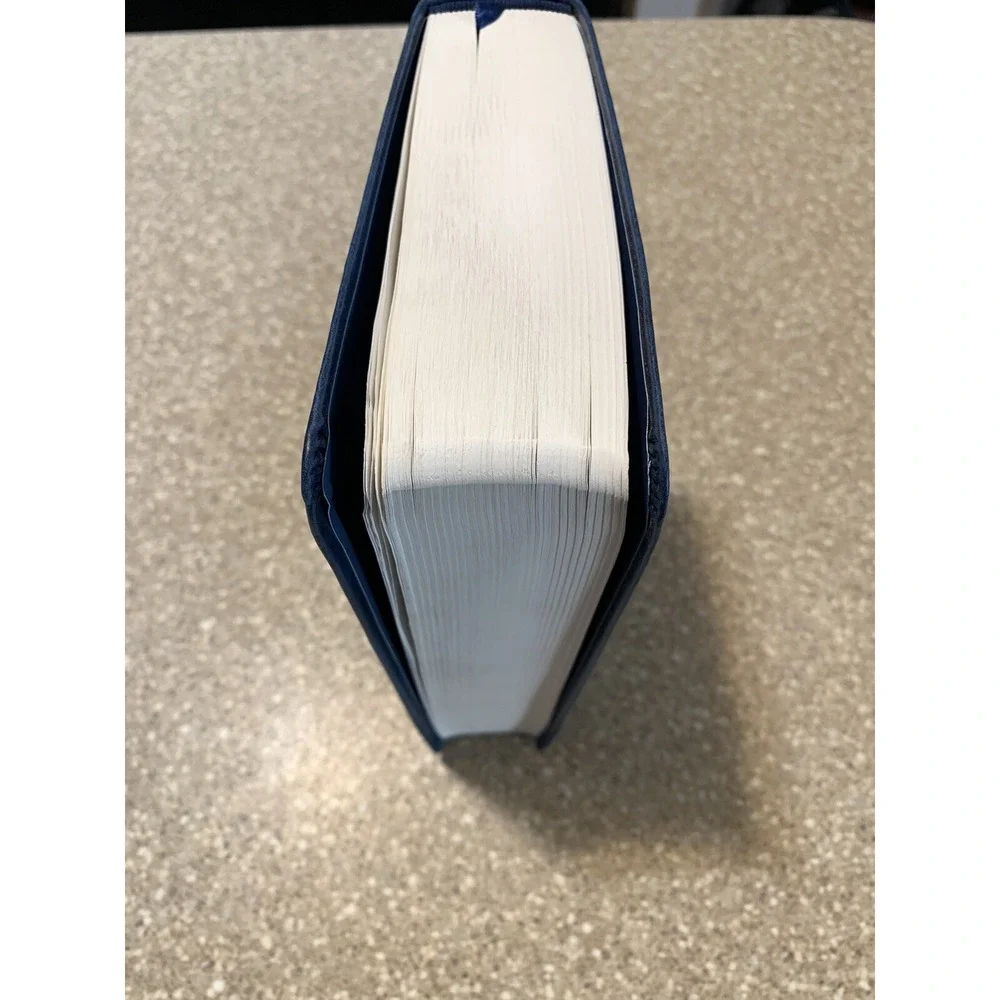 The Holy Bible King James Version Red Letter Edition - Blue Faux Leather  W/Case